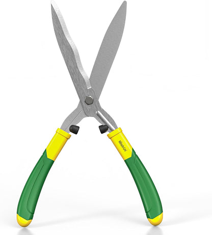 21 in. Hedge Shears – Lawn and Yard Tool with Sharp Carbon Steel Blades, Comfort Grip Handles, and Lightweight Design for Shaping/Trimming Hedges, Shrubs, and Bushes