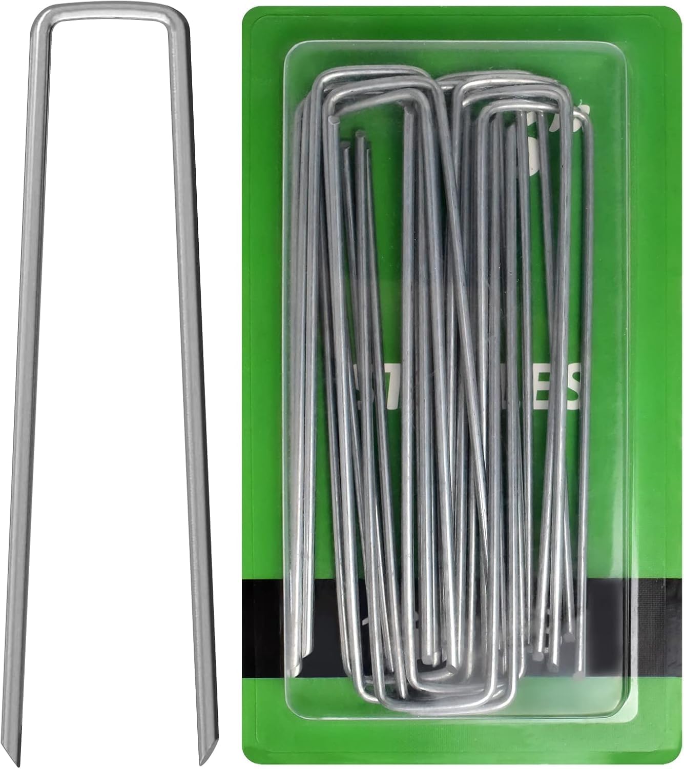Landscape Staples 6 Inch Galvanized Anti-Rust Garden Stakes 11 Gauge
