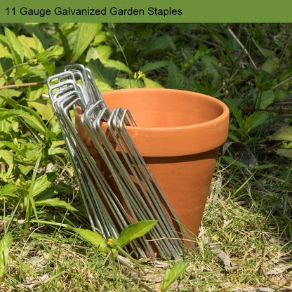 Landscape Staples 6 Inch Galvanized Anti-Rust Garden Stakes 11 Gauge