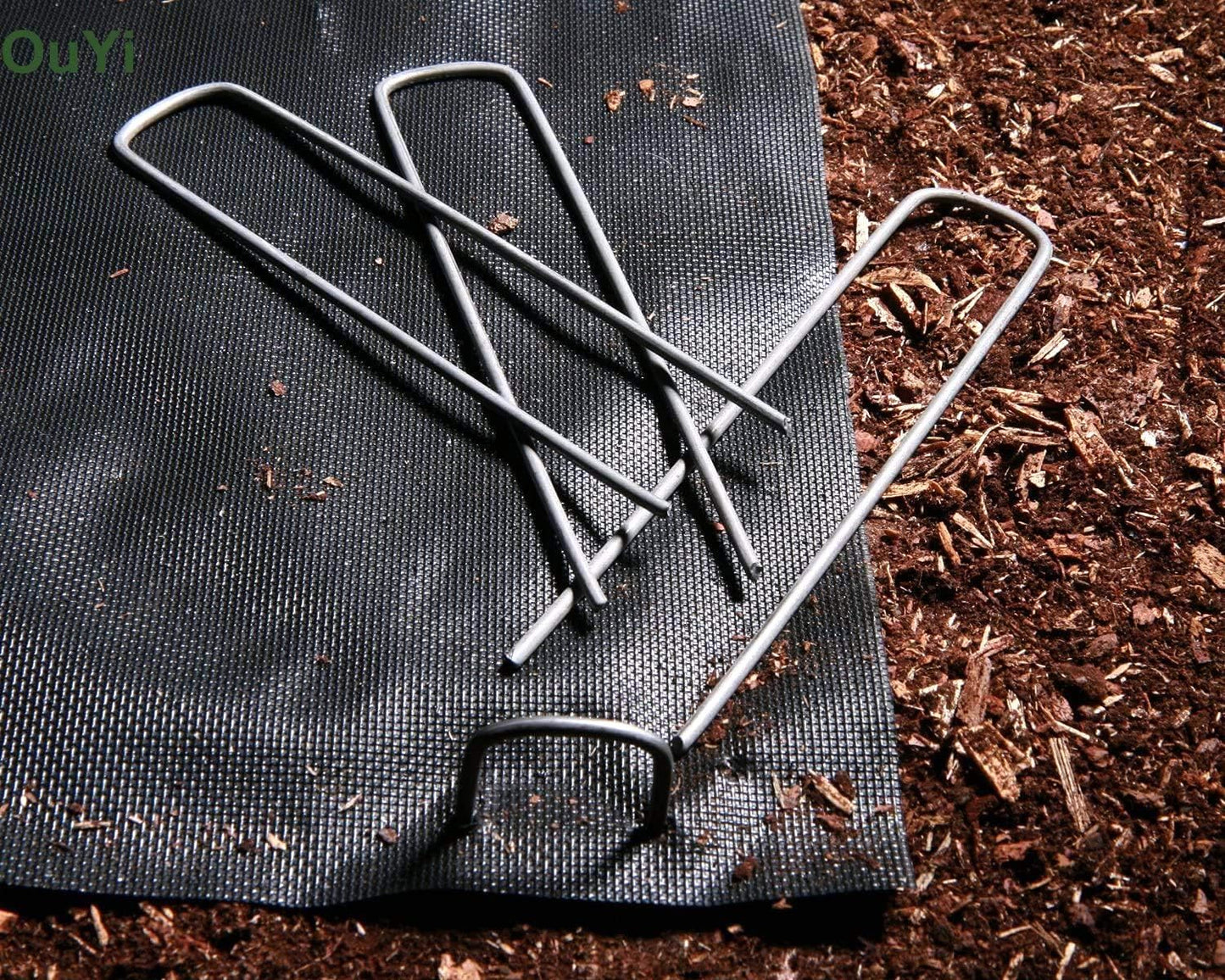 Landscape Staples 6 Inch Galvanized Anti-Rust Garden Stakes 11 Gauge