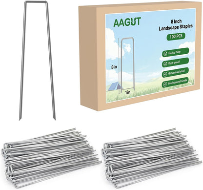 Landscape Staples 6 Inch Galvanized Anti-Rust Garden Stakes 11 Gauge