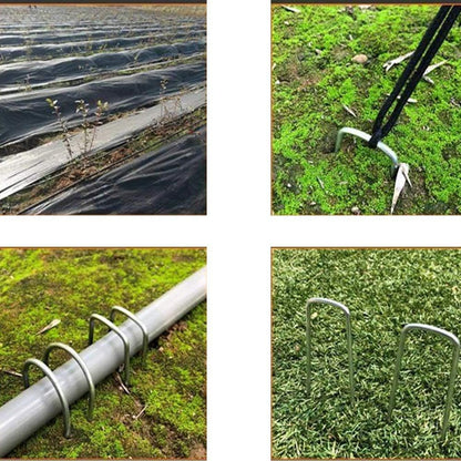 Landscape Staples 6 Inch Galvanized Anti-Rust Garden Stakes 11 Gauge