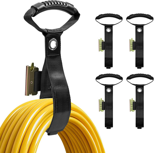 4 Pack 17" Hook & Loop Closure Etrack Extension Cord Organizer