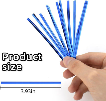 700 Pcs Bags Twist Tie Bread Ties for Party Twist Ties for Bag Metallic Twist Ties for Candy Bags Coffee Bags Plastic Bags Bread Bags Treat Bags Cake Pops Gift Wrapping Bags Foil Twist Ties (7 Colors)