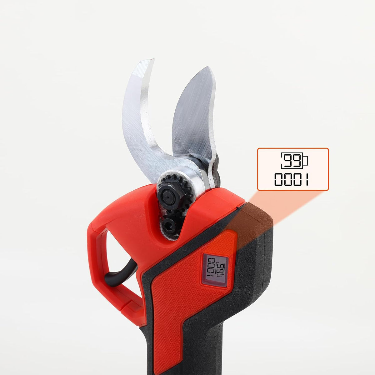 2-IN-1 Cordless Electric Pole Pruning Shears, 12.6FT Telescopic Reach, 1.1 Inch(28mm) Cutting Diameter, Brushless Motor, 2×20V 2000mAh Battery, Garden Tree Branch Pruning & Trimming