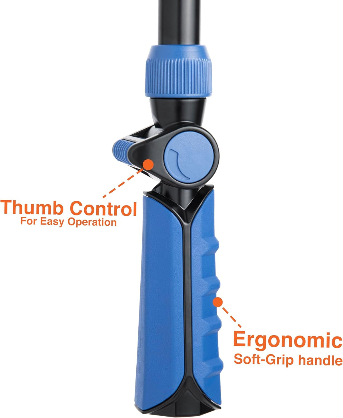 with Adjustable Thumb Control Garden Watering Wand, 19-24 Inch Telescoping Hose Nozzle 8 Spray Patterns, Heavy-Duty Zinc & Aluminum for Precise Watering and Cleaning