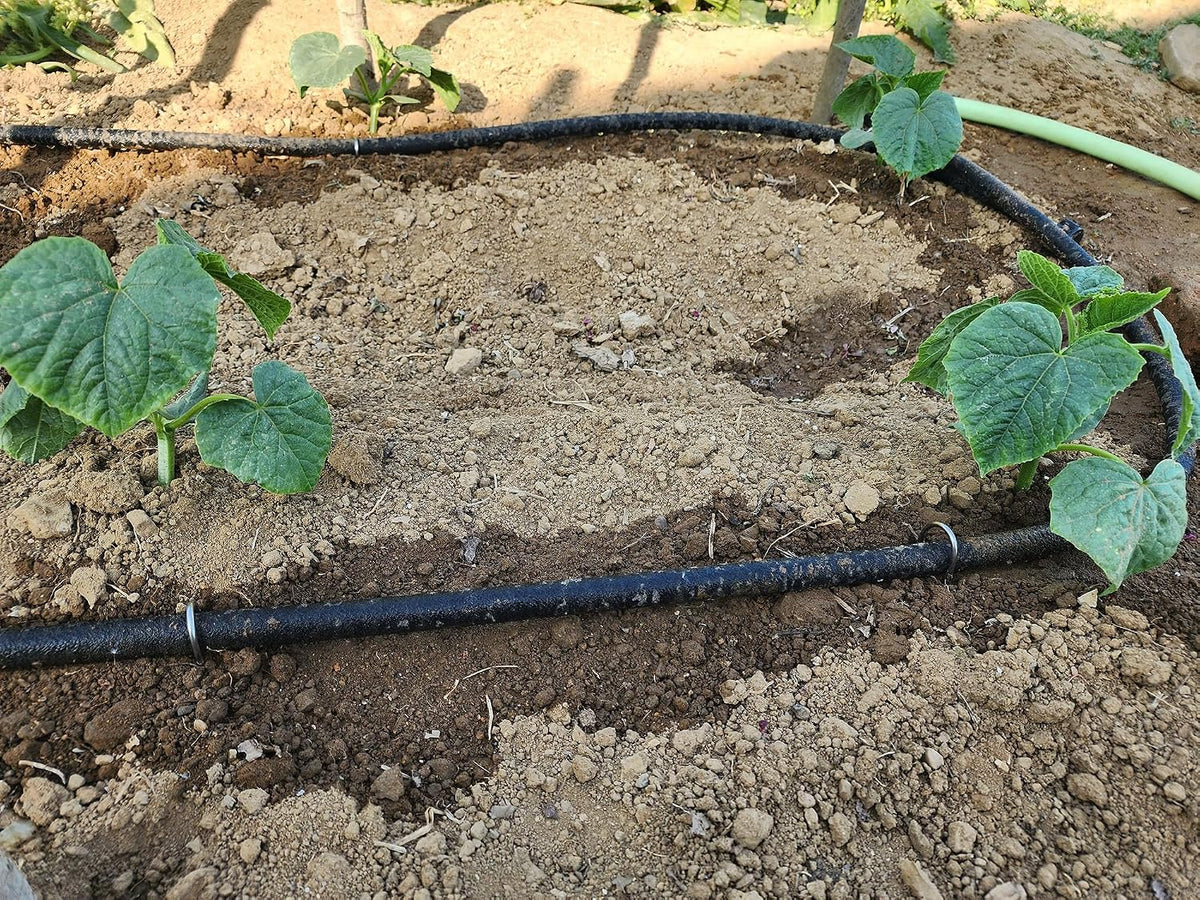 Short Soaker Hose 10 FT x1/2" Garden Soaker Hose, Water Seeper Hoses for Foundation Watering, Garden Beds, Garden, Lawn and Plants