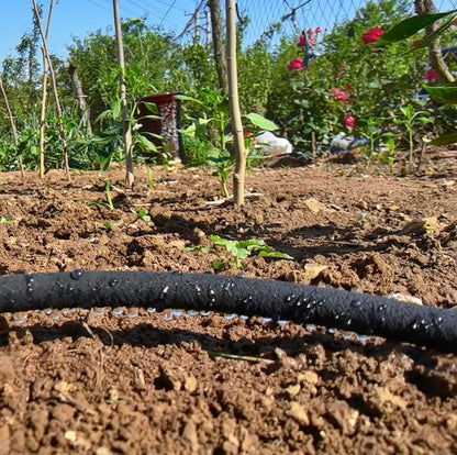 Short Soaker Hose 10 FT x1/2" Garden Soaker Hose, Water Seeper Hoses for Foundation Watering, Garden Beds, Garden, Lawn and Plants