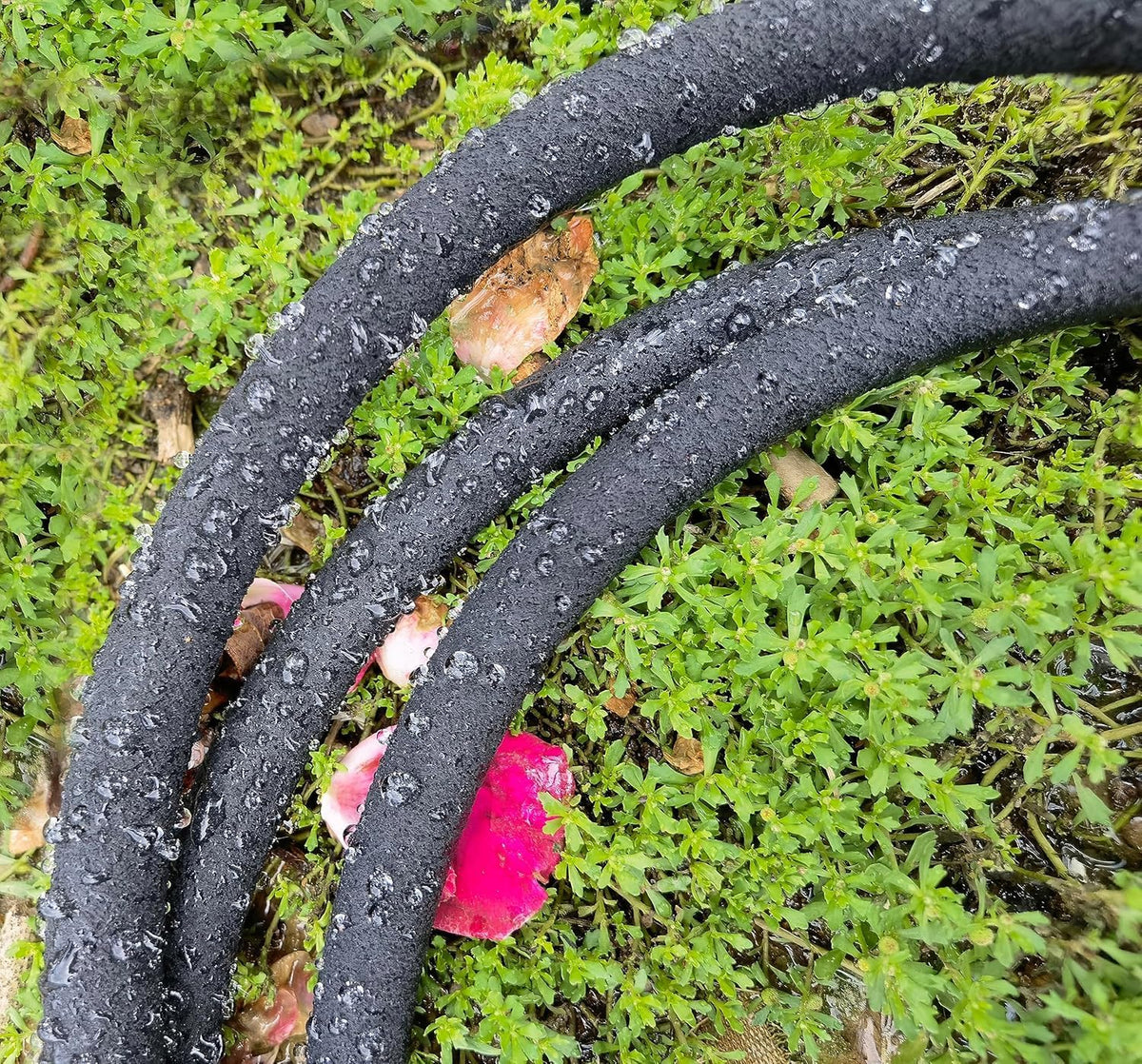 Short Soaker Hose 10 FT x1/2" Garden Soaker Hose, Water Seeper Hoses for Foundation Watering, Garden Beds, Garden, Lawn and Plants