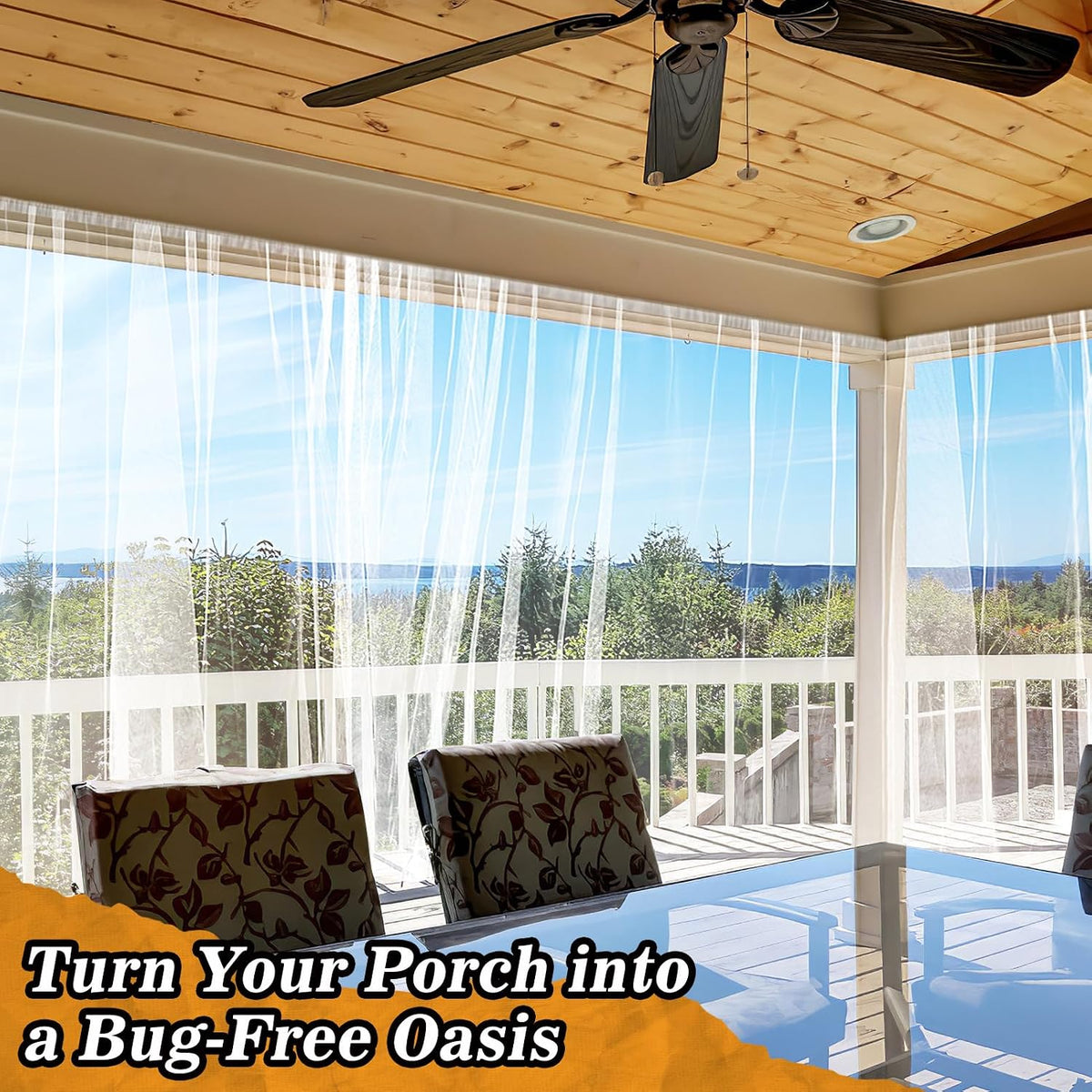 40x10ft Ultra-fine Mesh Mosquito Net, Patio Screen Netting, 1Pc Green