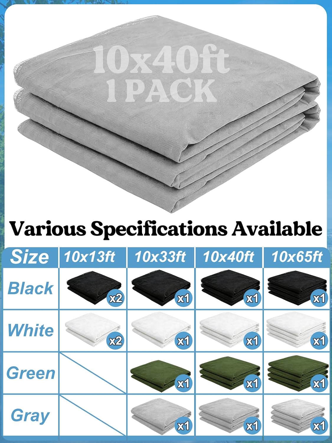 40x10ft Ultra-fine Mesh Mosquito Net, Patio Screen Netting, 1Pc Green