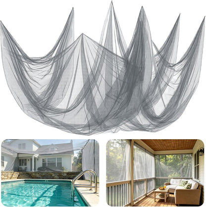 40x10ft Ultra-fine Mesh Mosquito Net, Patio Screen Netting, 1Pc Green
