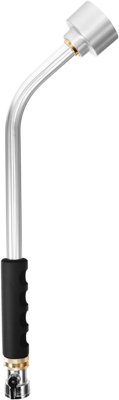 Watering Wand Heavy Duty, Metal Garden Hose Wand 18 Inches Long Hose Nozzle Sprayer with Flow Control for Watering Hanging Baskets and Shrubs (2000 Holes)
