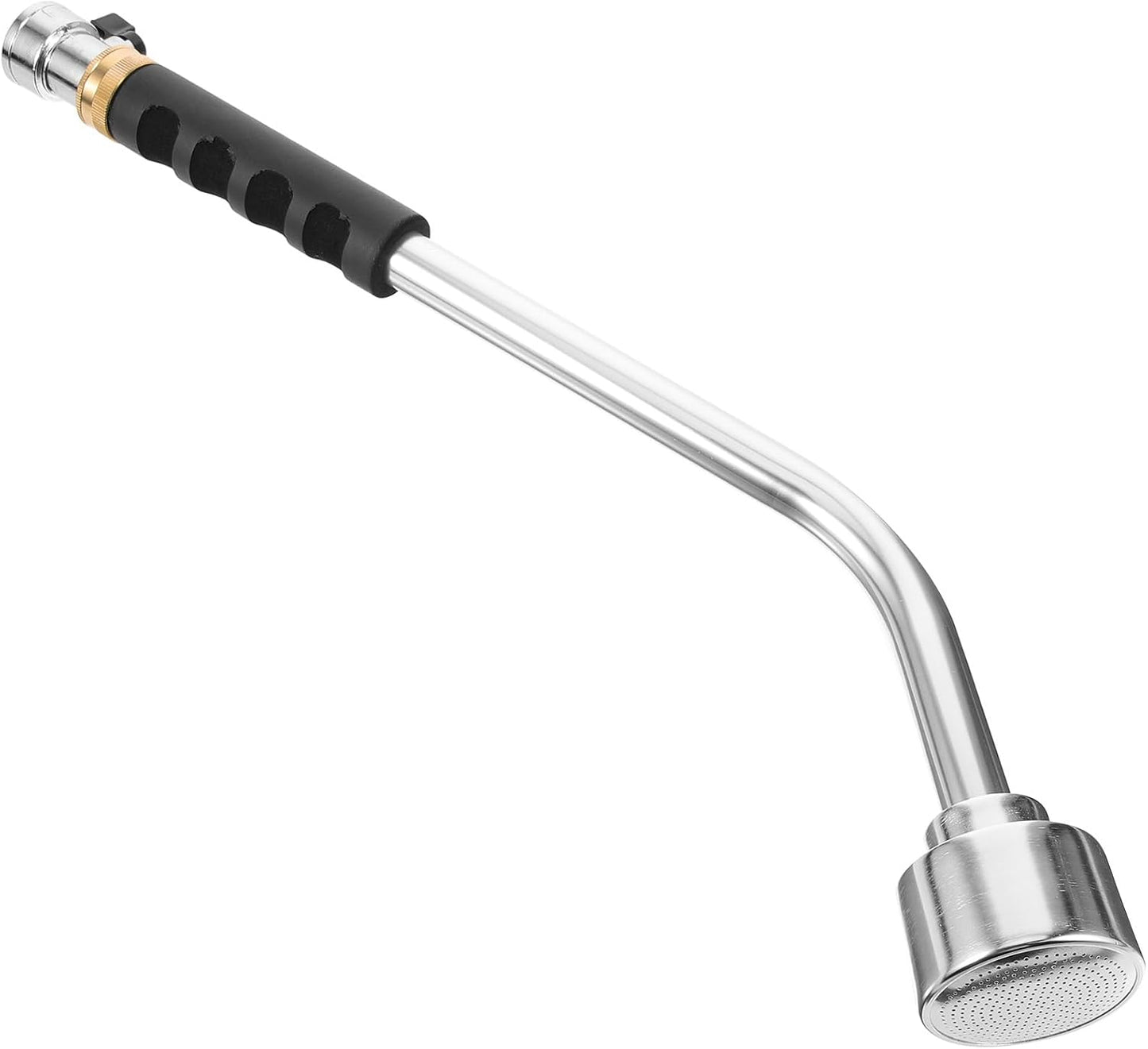 Watering Wand Heavy Duty, Metal Garden Hose Wand 18 Inches Long Hose Nozzle Sprayer with Flow Control for Watering Hanging Baskets and Shrubs (2000 Holes)