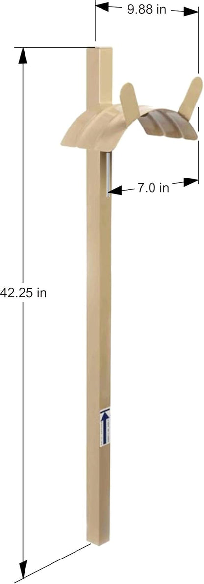 693 Free Standing Garden Hose Stand With Brass Faucet, Holds 150-Feet of 5/8-Inch Hose - Tan