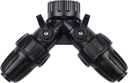 1/2 Inch Drip Irrigation Tubing Adapter,2 Way Y Hose Splitter