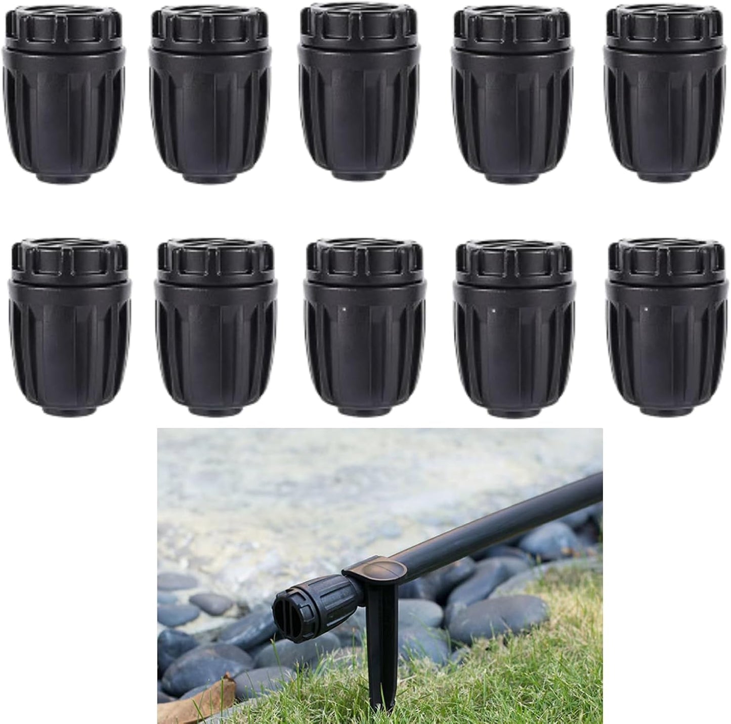 1/2 Inch Drip Irrigation Tubing Adapter,2 Way Y Hose Splitter