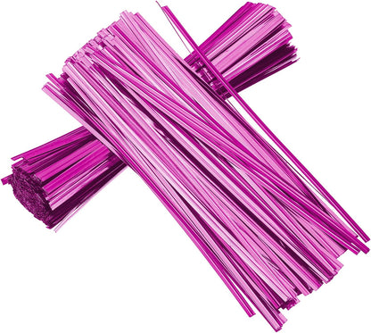 800Pcs Wire Twist Ties Reusable 5.9 Inch for Plastic Bags Black