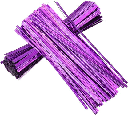 800Pcs Wire Twist Ties Reusable 5.9 Inch for Plastic Bags Black