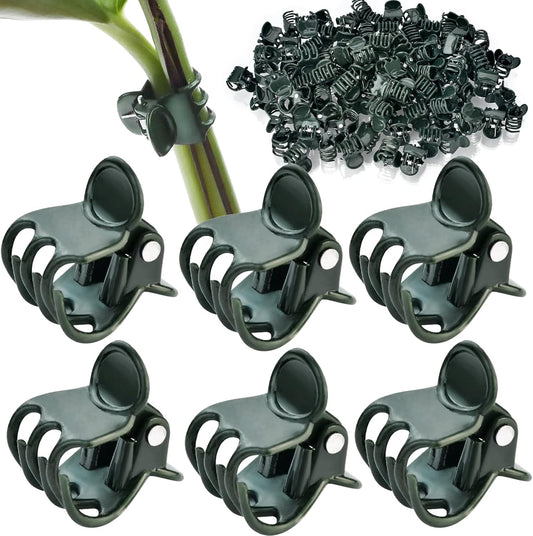 100 Pcs Plant Clips Orchid Clips Plants Orchid Support Clips Flower Vine Clips for Supporting Stems Vines Stalks Climbing Plant Grow Upright