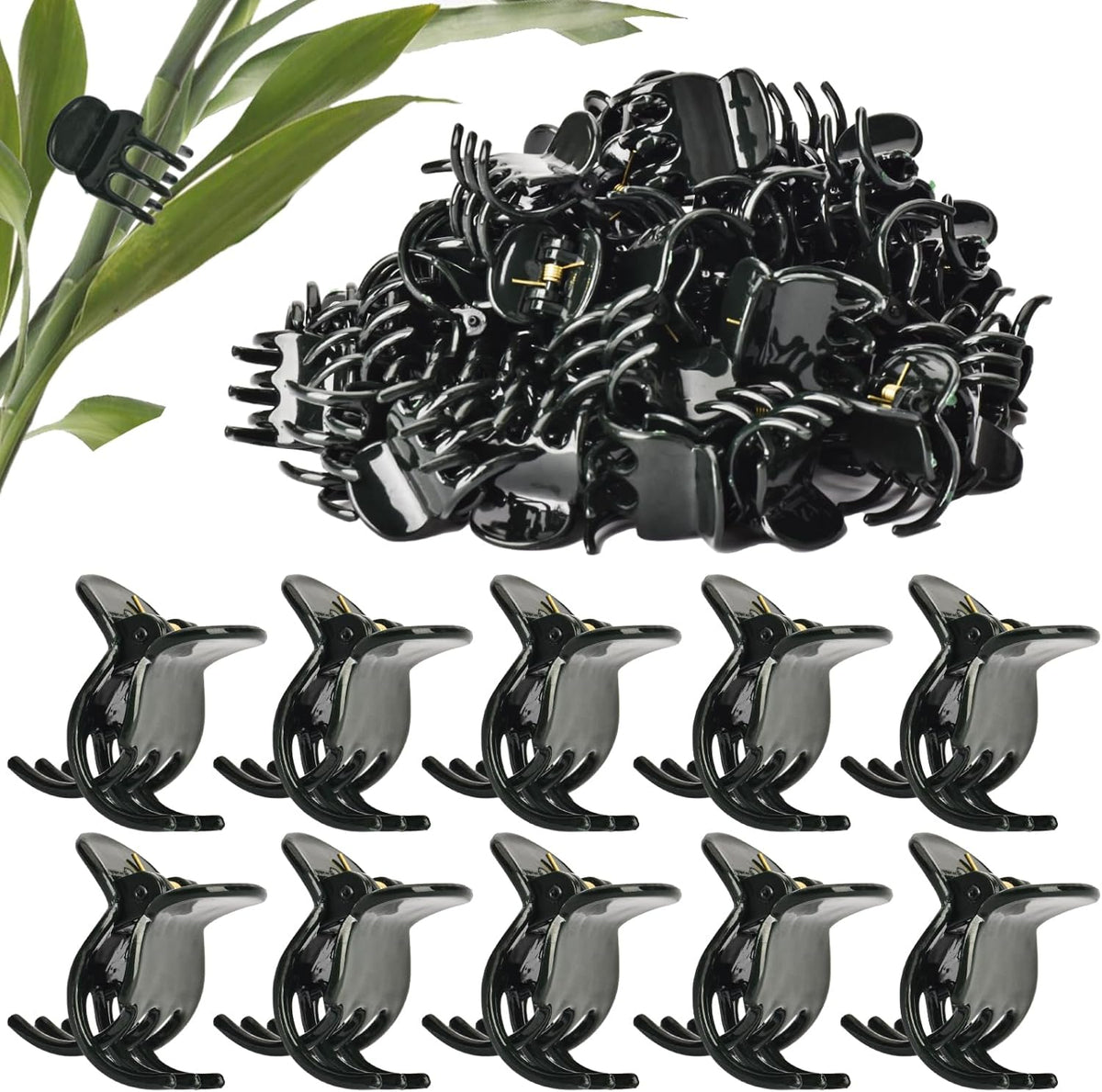 100 Pcs Plant Clips Orchid Clips Plants Orchid Support Clips Flower Vine Clips for Supporting Stems Vines Stalks Climbing Plant Grow Upright
