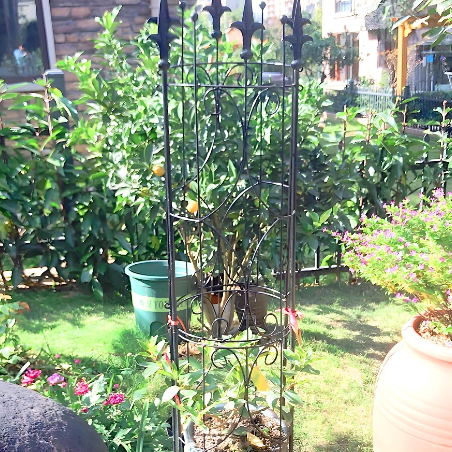 Thealyn Garden Trellis 2 Pack 72'' H x 12'' W Metal Plant Trellis