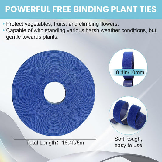 Garden Ties for Garland,Reusable and Adjustable Plant Tape,Soft Plant Supports for Effective Growing,Thicker Twist Ties for Plants Gardening,Plant Twist Tie for Plant Gardening,Home,Office