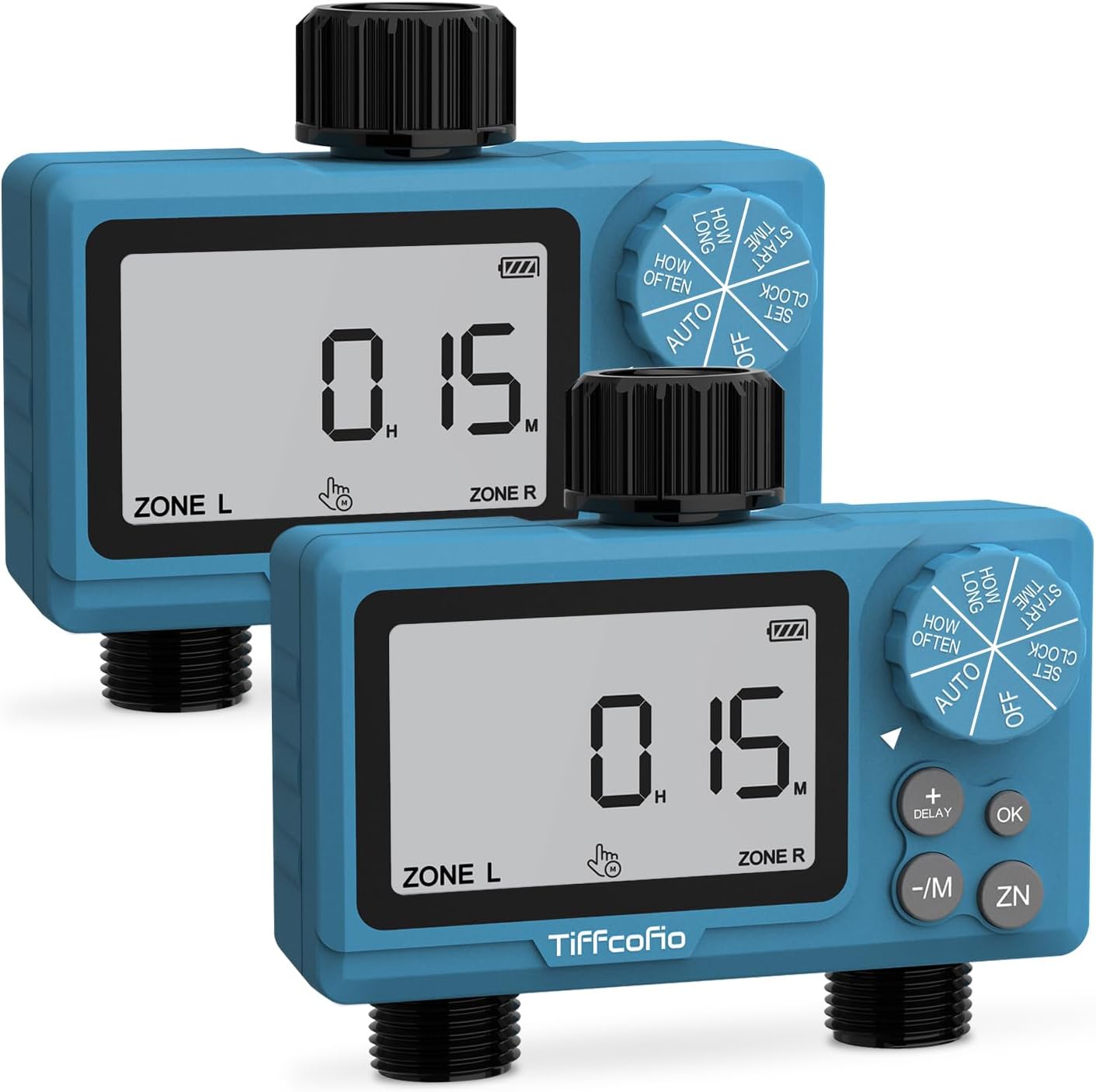 Sprinkler Timer Outdoor, Digital Programmable for Garden Hose, Irrigrtion Timer with Rain Delay and Manual Mode