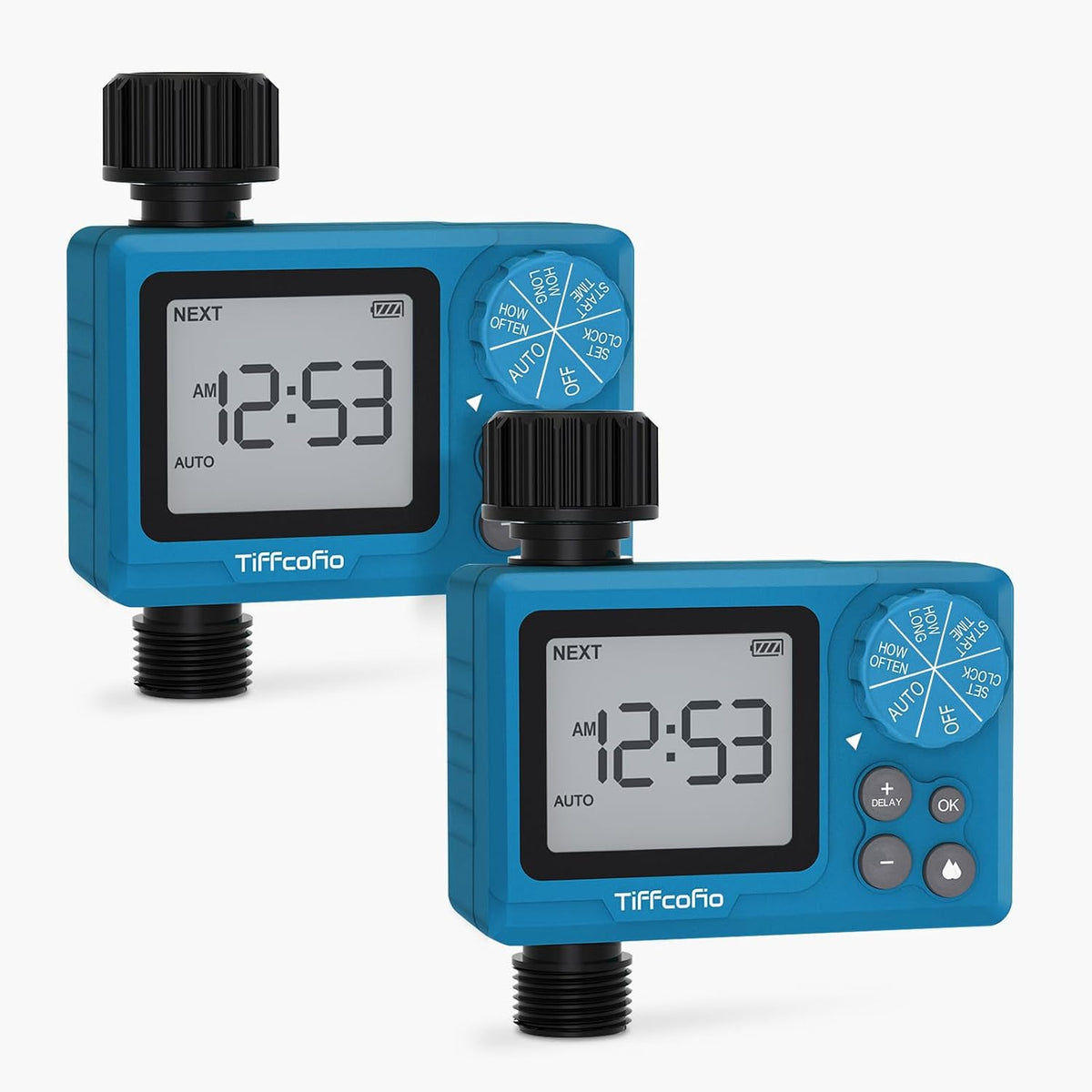 Sprinkler Timer Outdoor, Digital Programmable for Garden Hose, Irrigrtion Timer with Rain Delay and Manual Mode