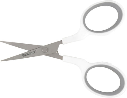 5-Inch Micro-Tip Fabric Scissors with Titanium-Bonded Blades - Craft Scissors for Paper and Fabric, Sewing, and More