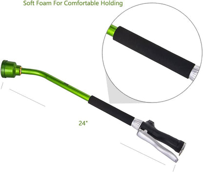 Watering Wand, 24 Inch Sprayer Wand with Superior Stainless Head, Perfect for Hanging Baskets, Plants, Flowers, Shrubs, Garden and Lawn