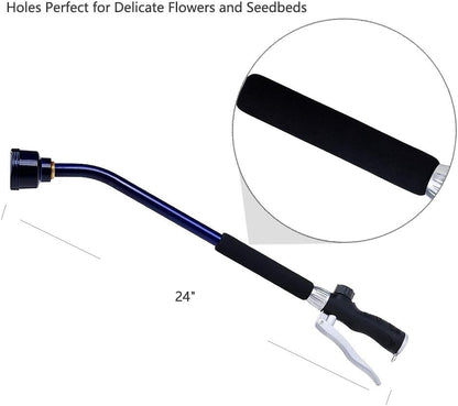 Watering Wand, 24 Inch Sprayer Wand with Superior Stainless Head, Perfect for Hanging Baskets, Plants, Flowers, Shrubs, Garden and Lawn
