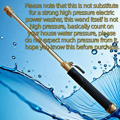 Pressure Washer Wand, Brass Nozzle Quick Connect Sprayer for Car Pool Patio Lawn Cleaning