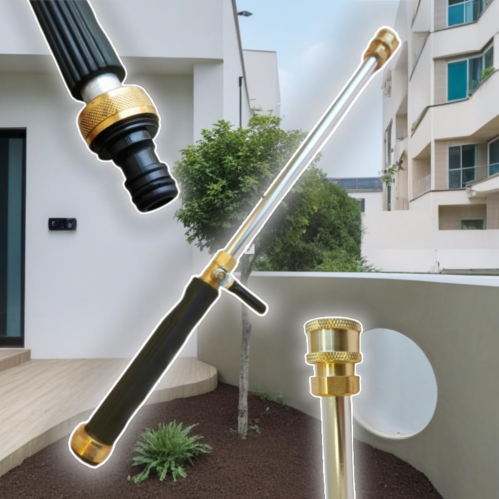 Pressure Washer Wand, Brass Nozzle Quick Connect Sprayer for Car Pool Patio Lawn Cleaning