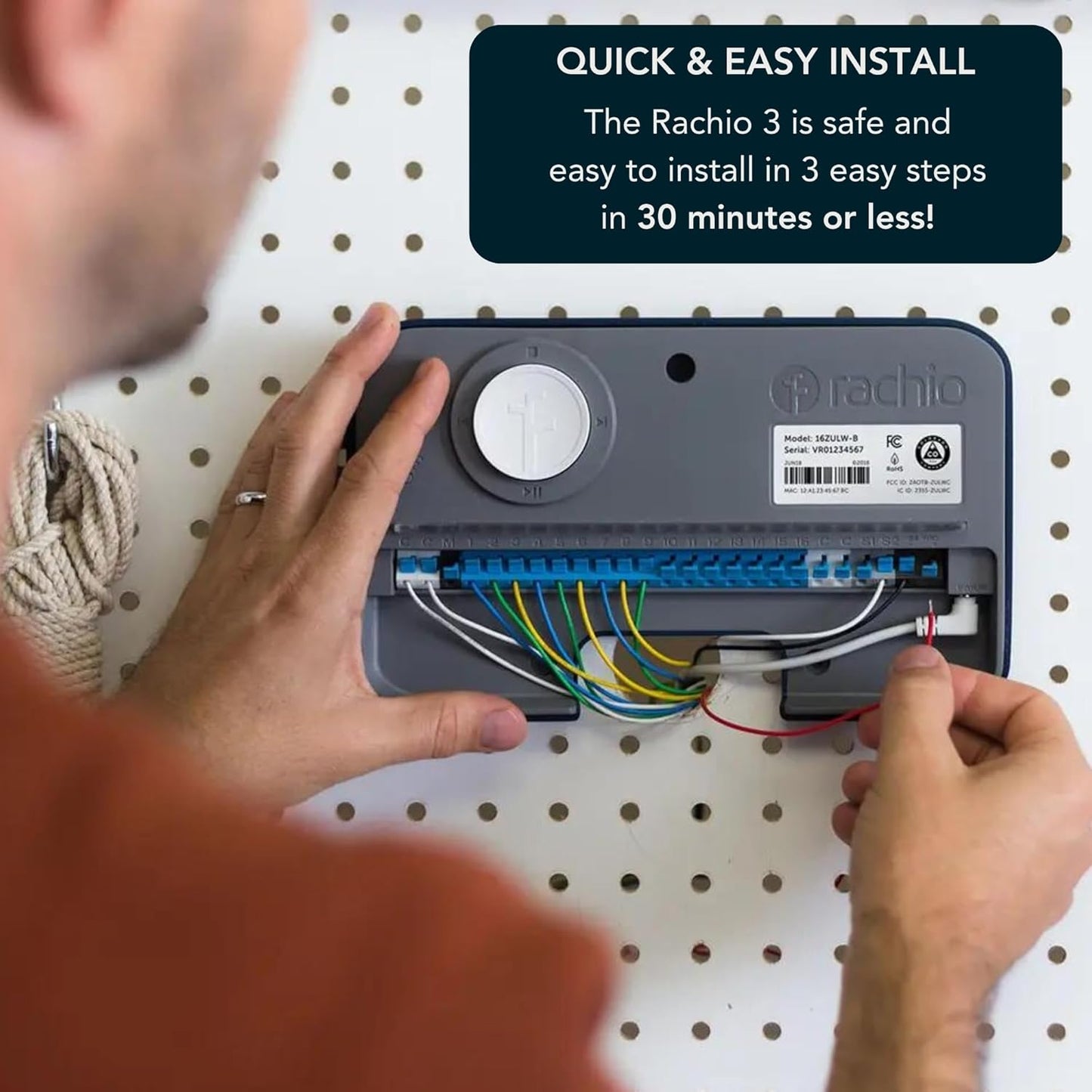 3 Smart Bundle: Includes 3rd Generation-16 Zone Smart Sprinkler Controller (Alexa Compatible w/ Hyperlocal Weather Intelligence Plus & Rain Skip) & Weatherproof Outdoor Enclosure