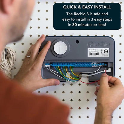 3 Smart Bundle: Includes 3rd Generation-16 Zone Smart Sprinkler Controller (Alexa Compatible w/ Hyperlocal Weather Intelligence Plus & Rain Skip) & Weatherproof Outdoor Enclosure