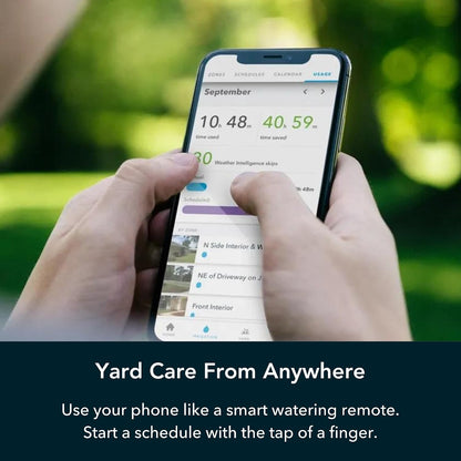 3 Smart Bundle: Includes 3rd Generation-16 Zone Smart Sprinkler Controller (Alexa Compatible w/ Hyperlocal Weather Intelligence Plus & Rain Skip) & Weatherproof Outdoor Enclosure