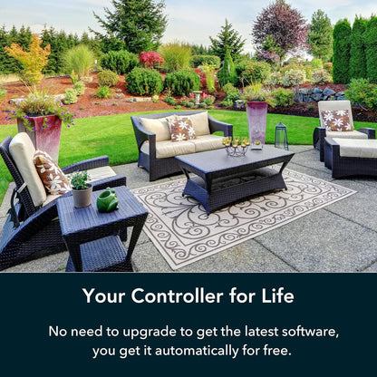 3 Smart Bundle: Includes 3rd Generation-16 Zone Smart Sprinkler Controller (Alexa Compatible w/ Hyperlocal Weather Intelligence Plus & Rain Skip) & Weatherproof Outdoor Enclosure