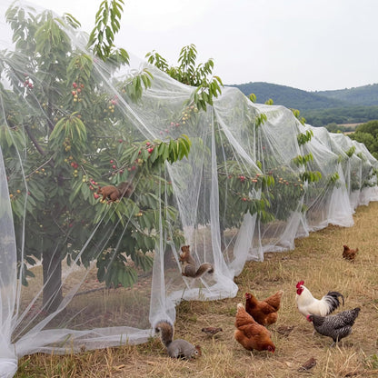 15 x 33 ft Garden Mesh Netting Insect Mosquito Net, White, 1 Pcs