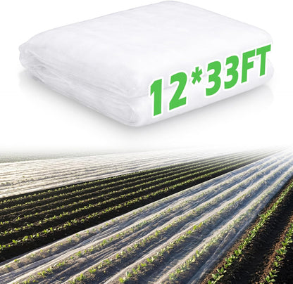 15 x 33 ft Garden Mesh Netting Insect Mosquito Net, White, 1 Pcs
