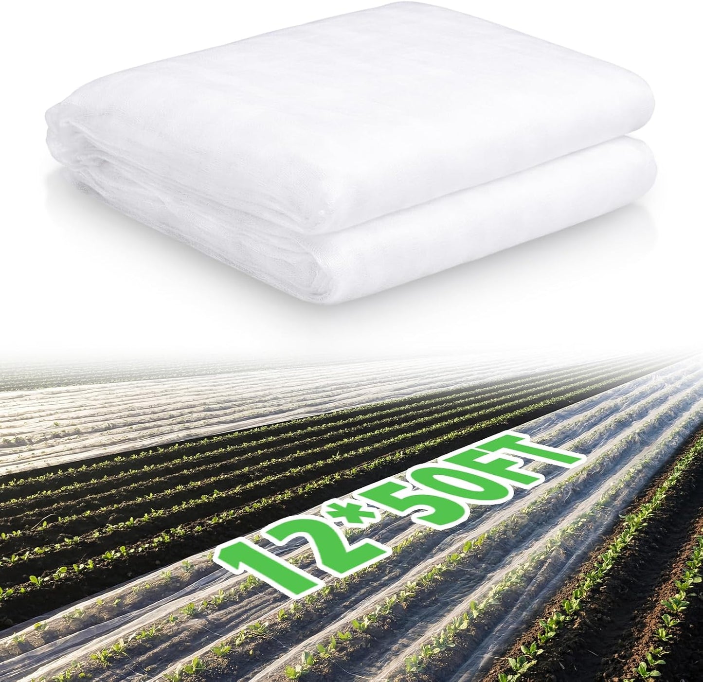 15 x 33 ft Garden Mesh Netting Insect Mosquito Net, White, 1 Pcs