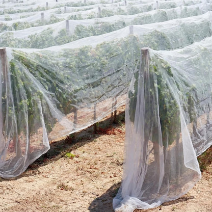 15 x 33 ft Garden Mesh Netting Insect Mosquito Net, White, 1 Pcs
