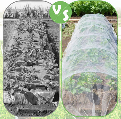 15 x 33 ft Garden Mesh Netting Insect Mosquito Net, White, 1 Pcs