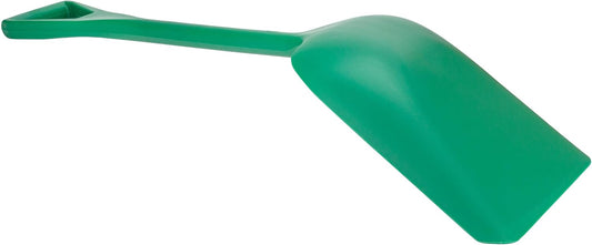 Sanitary Shovel, 10" x 13.75" Polypropylene, Green