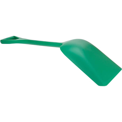 Sanitary Shovel, 10" x 13.75" Polypropylene, Green