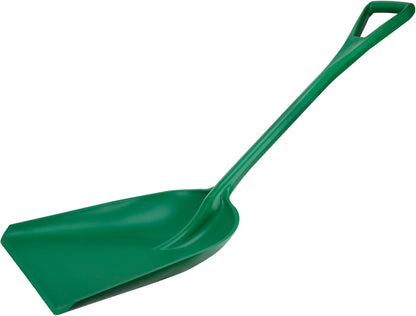 Sanitary Shovel, 10" x 13.75" Polypropylene, Green