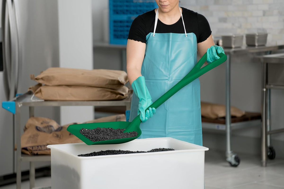 Sanitary Shovel, 10" x 13.75" Polypropylene, Green