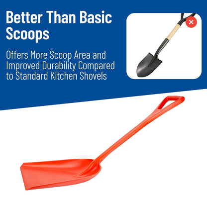 Sanitary Shovel, 10" x 13.75" Polypropylene, Green