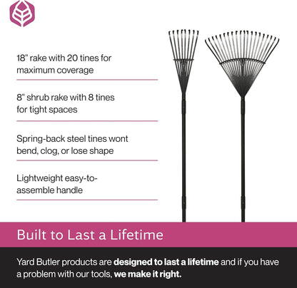 World's Greatest Leaf Rake, Durable Steel Design ILT-20