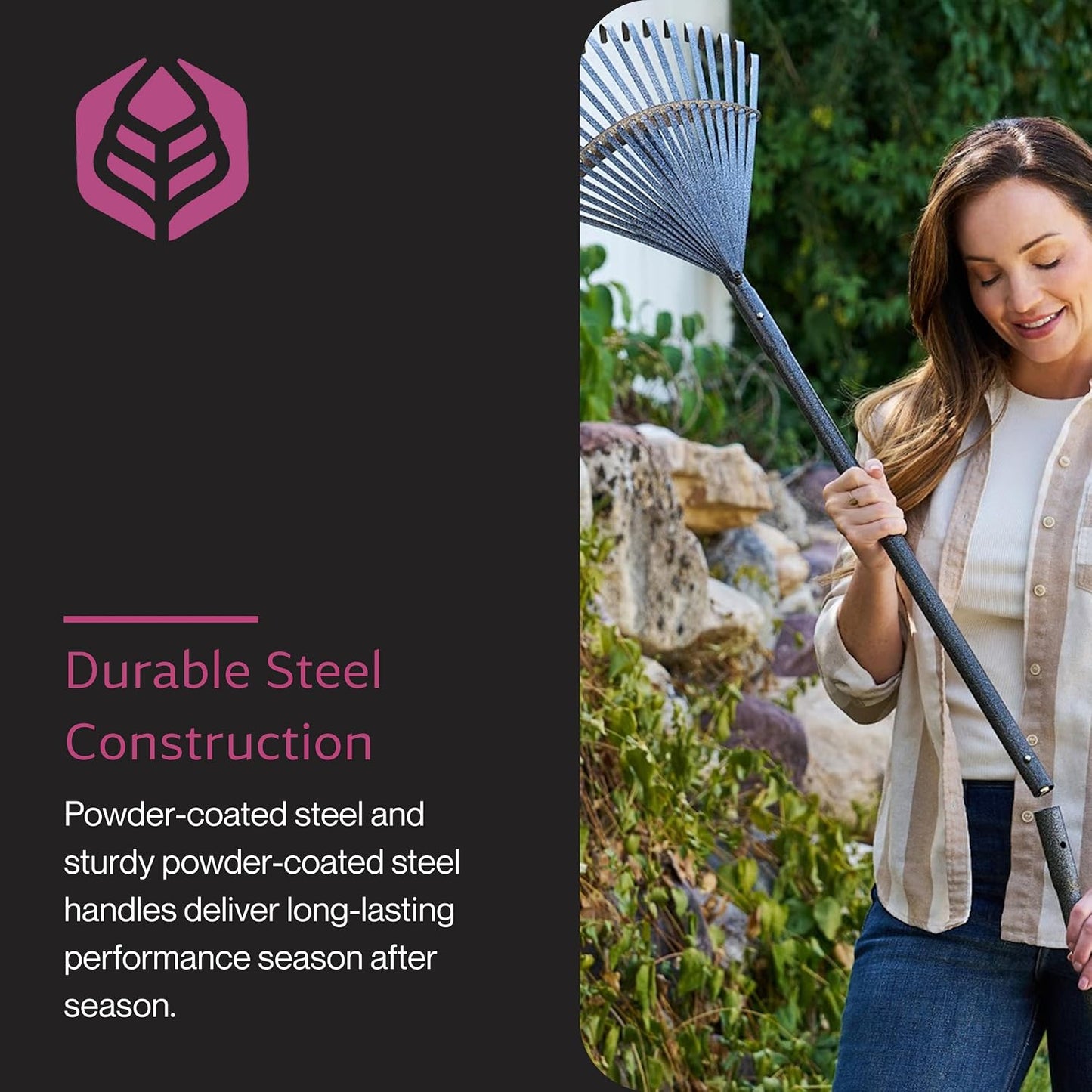 World's Greatest Leaf Rake, Durable Steel Design ILT-20